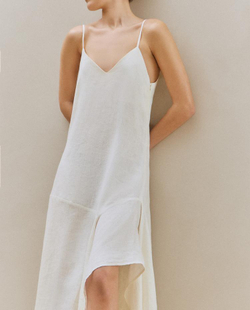 ZARA HOME АСИММЕТРИЧНОЕ ПЛЯЖНОЕ ПЛАТЬЕ, ЭКРЮ