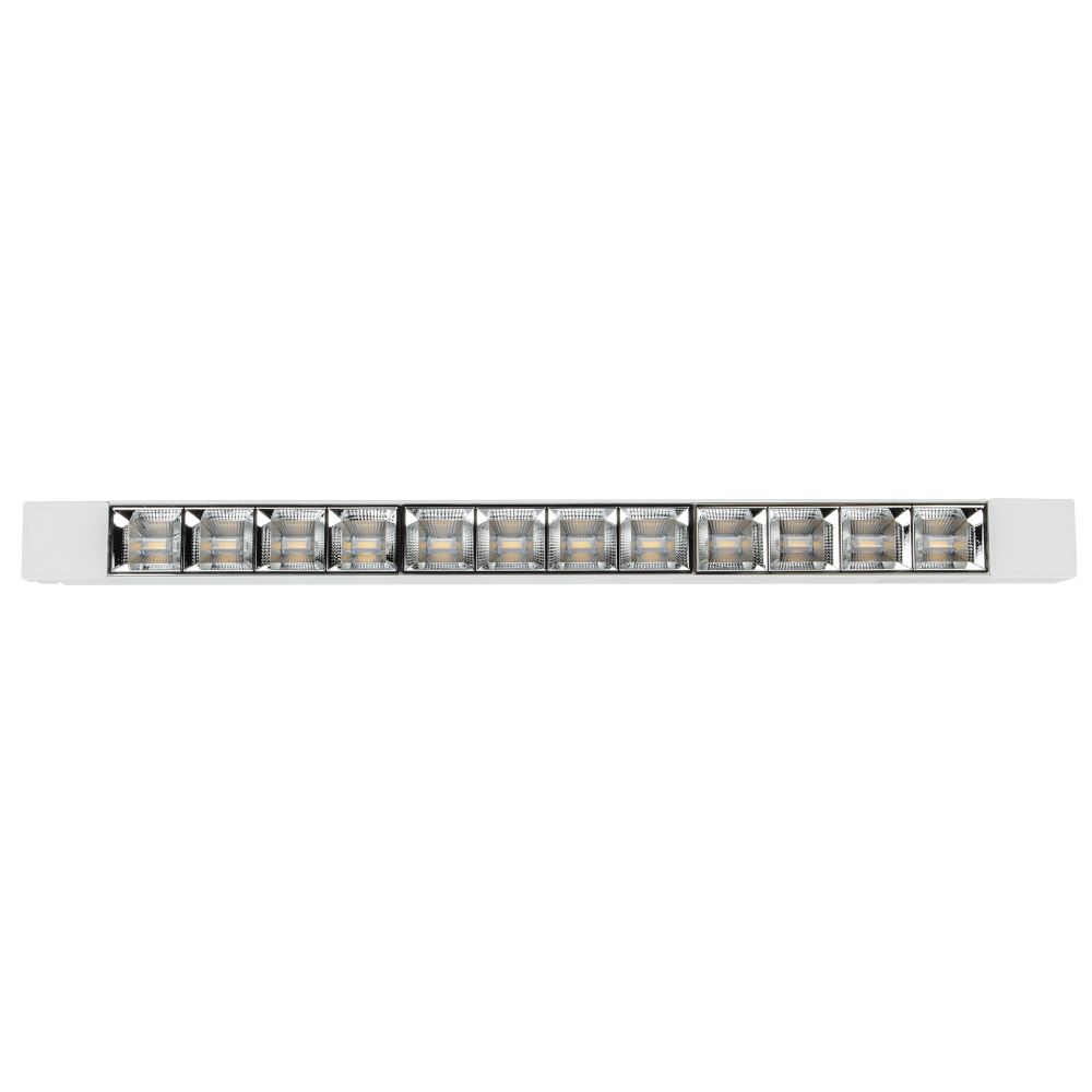 ULB-Q282 30W-4000K WHITE Светильник-прожектор светодиодный трековый. Линейный. 2500 Лм. Белый свет 4000К. Корпус белый. ТМ Volpe