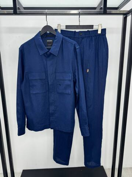 Льняной костюм Zegna