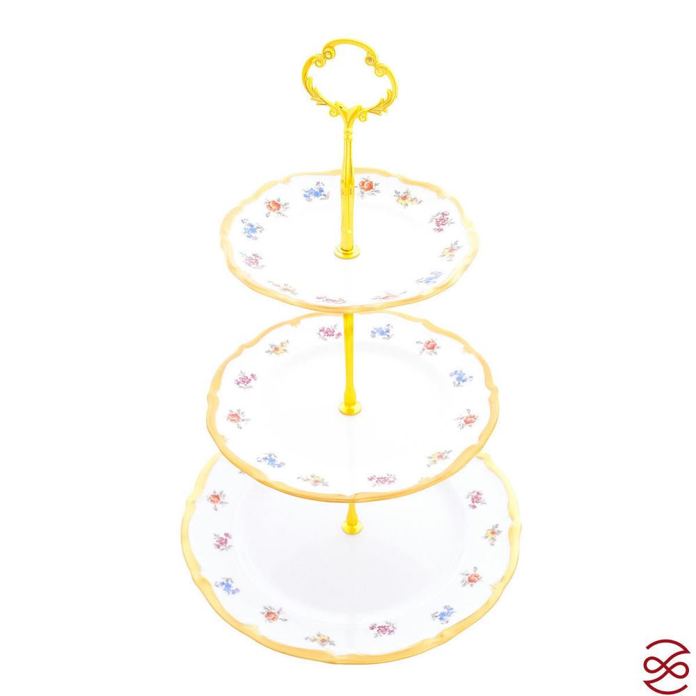 Этажерка (Горка) Queen's Crown Мелкие цветы три яруса
