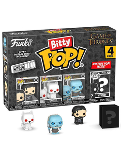 Фигурка Funko Bitty POP! Game of Thrones Jon Snow+Ghost+White Walker+Mystery (1 of 4) 4PK 83647