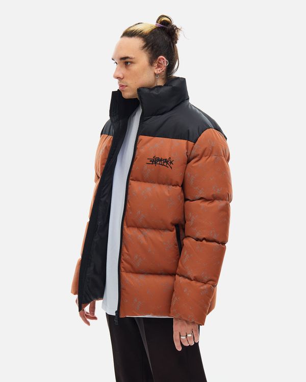Пуховик Downjacket RF Print терракотовый - фото 4