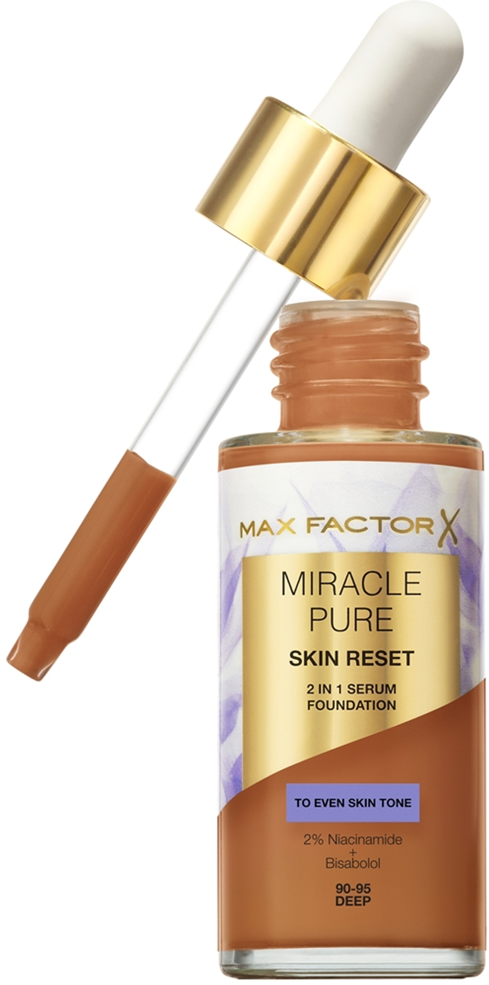 Max Factor Miracle Pure Skin Reset - Подкладка для ухода оттенок 90-95 Deep, 30 ml