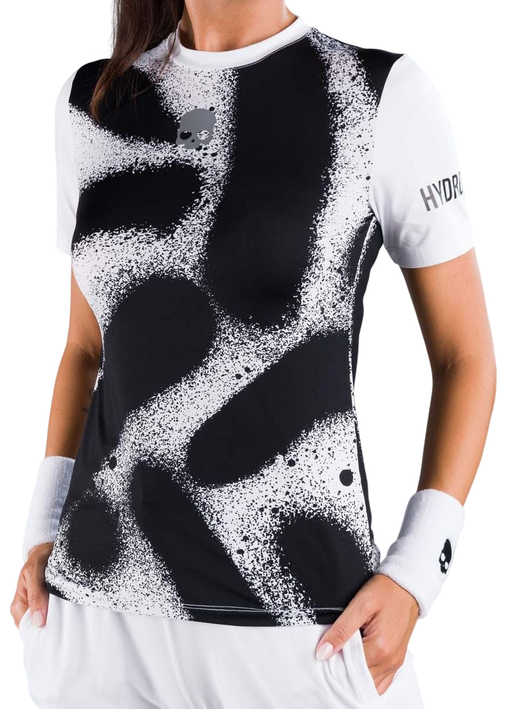 Женская теннисная футболка Hydrogen Spray Tech Tee Woman - разноцветный