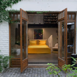 Постельное белье семейное Mollen солнечно-желтое