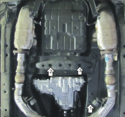 Защита Разд. коробки. 5 мм, Алюминий. для Infiniti EX 25 2007-2012 MOTODOR.38010