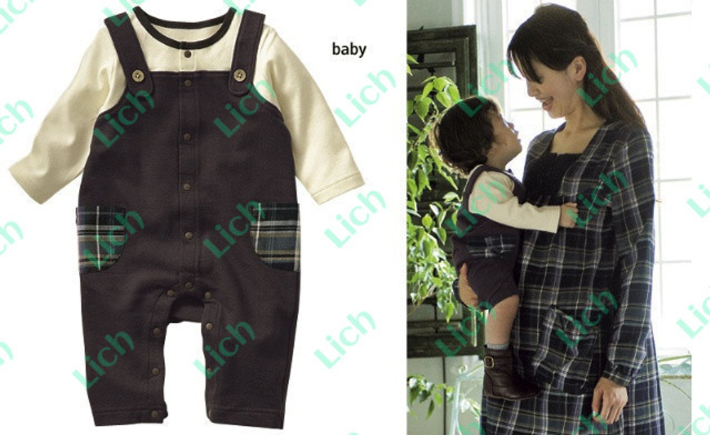 Комбинезон на клепках с лямками и накладными карманами