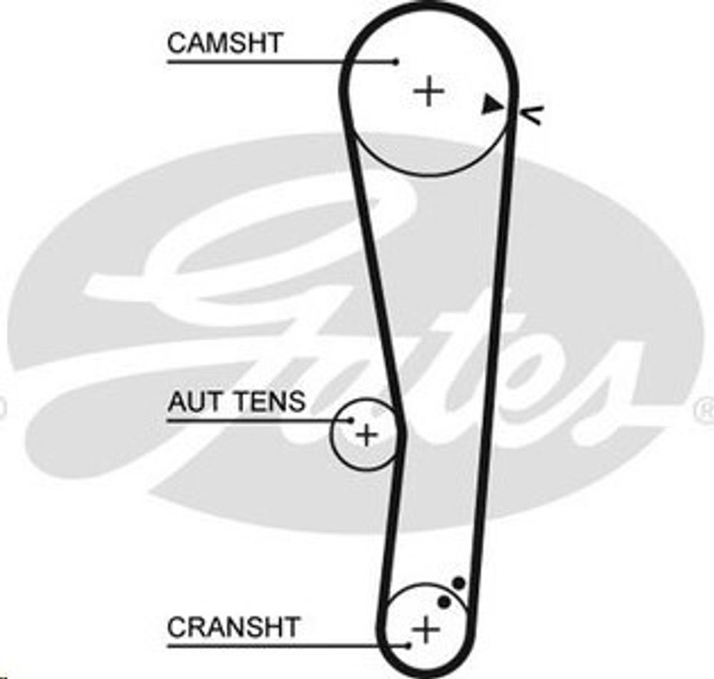 Ремень ГРМ Hyundai Accent Getz 1.3 8 кл. (GATES)