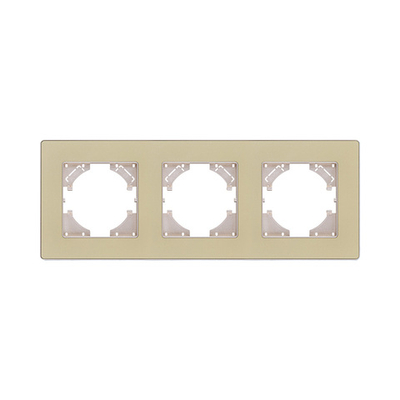 Рамка 3-постовая, золотой Kollinger Eleganz Acryl EA3GD