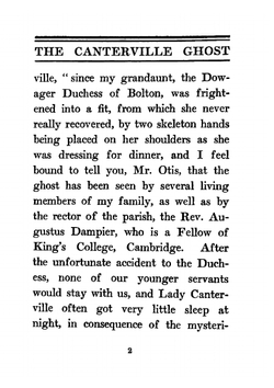The Canterville ghost. An amusing chronicle of the tribulations of the ghost of Canterville Chase when his ancestral halls became the home of the American Minister to the Court of St. James | Оскар Уайльд