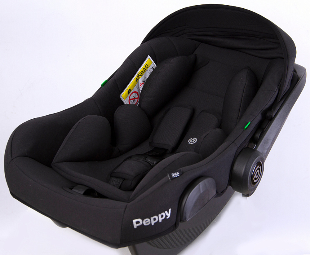 Детская коляска Peppy Tecla 3 в 1 с автокреслом Rise Stone Chrome Edition (Бежевый)