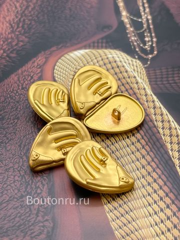 Пуговицы Скиапар. золотистые 