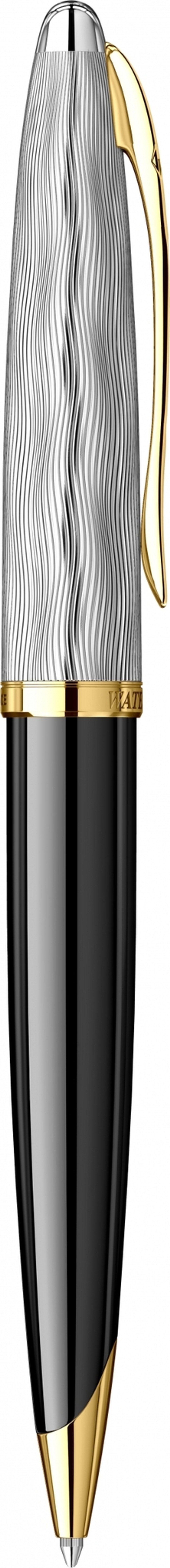 Шариковая ручка Waterman Reflections of Paris Carene DeLuxe Black GT Mblue в подарочной коробке