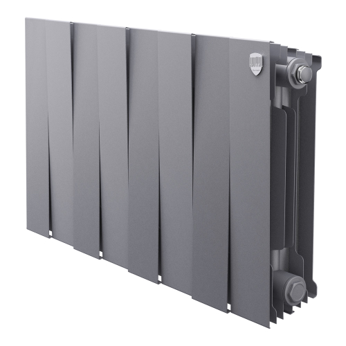 Радиатор биметаллический Royal Thermo PianoForte 300 Серебристый - 8 секц.