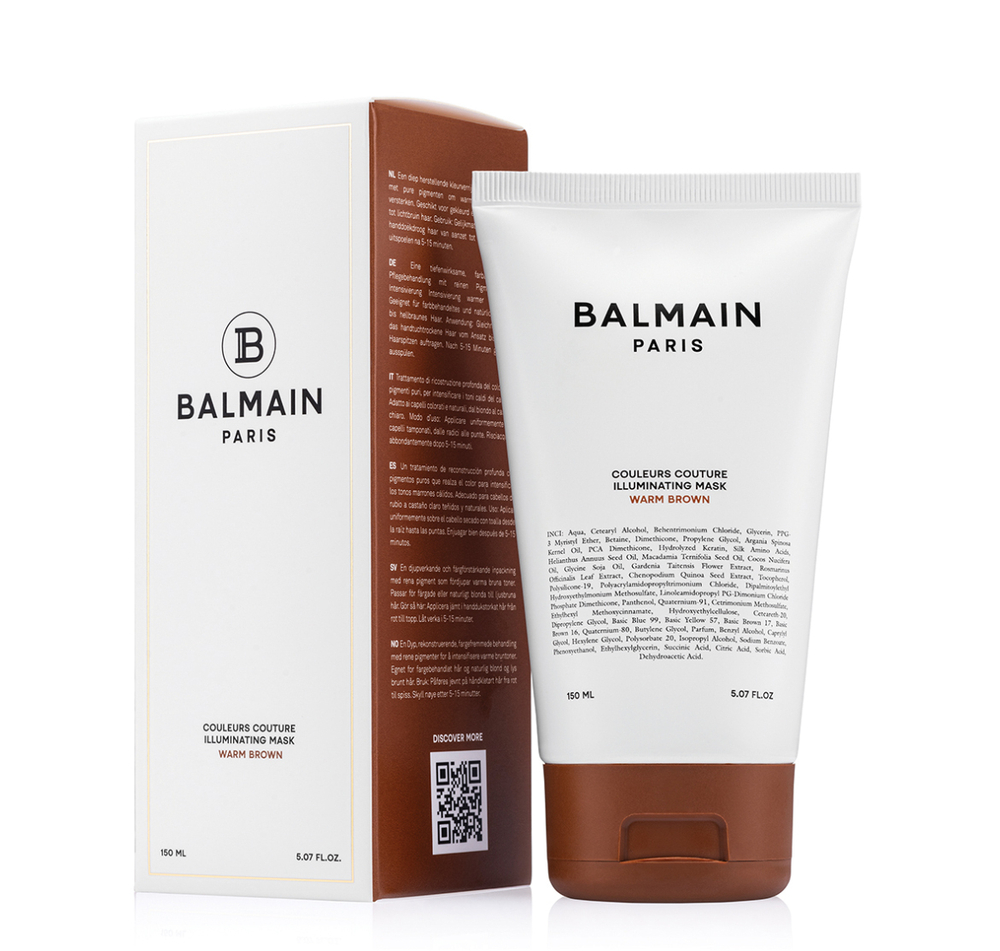 Balmain Hair Couture Маска тонирующая светло-коричневая Illuminating Colour Mask Warm Brown 150 мл