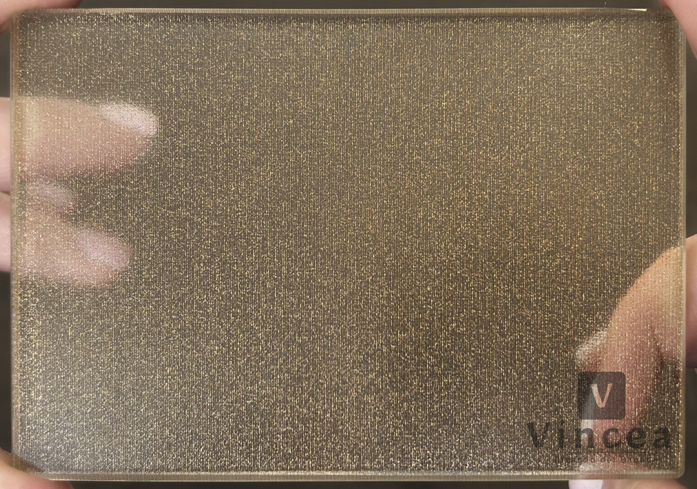 Душевая перегородка Walk-In VSW-1HP100GWBG, 1000*2000,браш.золото, стекло ламинир. с золотыми нитями