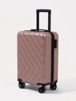 Чемодан маленький 20", кодовый замок, цвет розовое золото