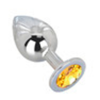 Большой плаг из стали с кристаллом SWEET LEMON