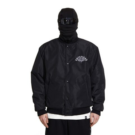 Куртка-Бомбер Питерский Щит Фрактура Чёрный