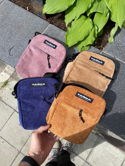 Сумка ТАЙНА через плечо  вельвет песочный