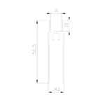 ЭКО Рамка нижняя двери (5,40 м) вельвет дарк (ПВХ) (AE0331) Aristo (Out)