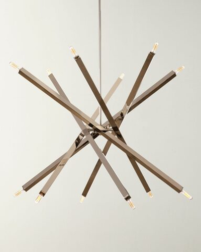 Серебряная люстра “Пэрис”