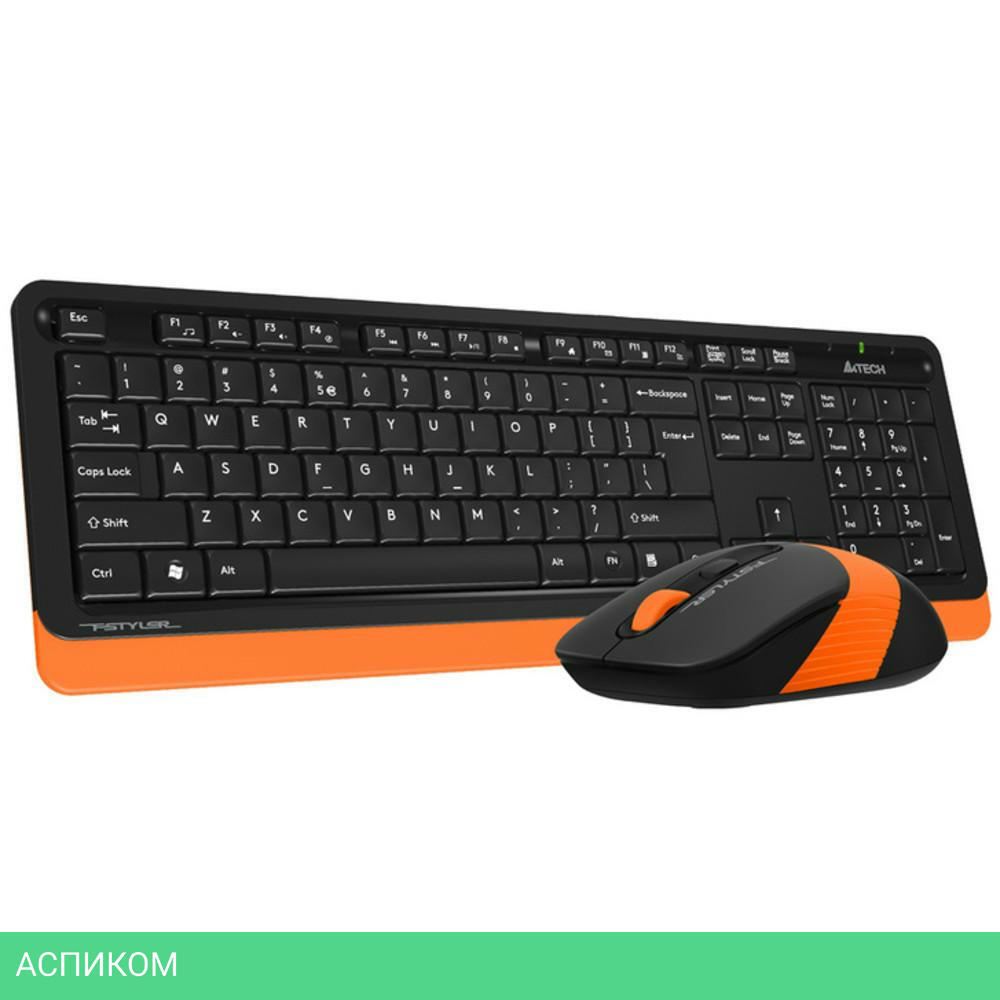 Набор периферии A4Tech Fstyler FG1010 Orange черный/оранжевый