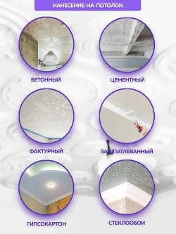 Краска FARBITEX для ПОТОЛКОВ 3 кг АКРИЛОВАЯ, матовая, краска для окраски кирпичных, бетонных, цементных, гипсокартонных