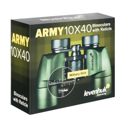 Бинокль Levenhuk Army 10x40 с сеткой - Упаковка