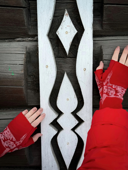 Полуварежки Красный мак