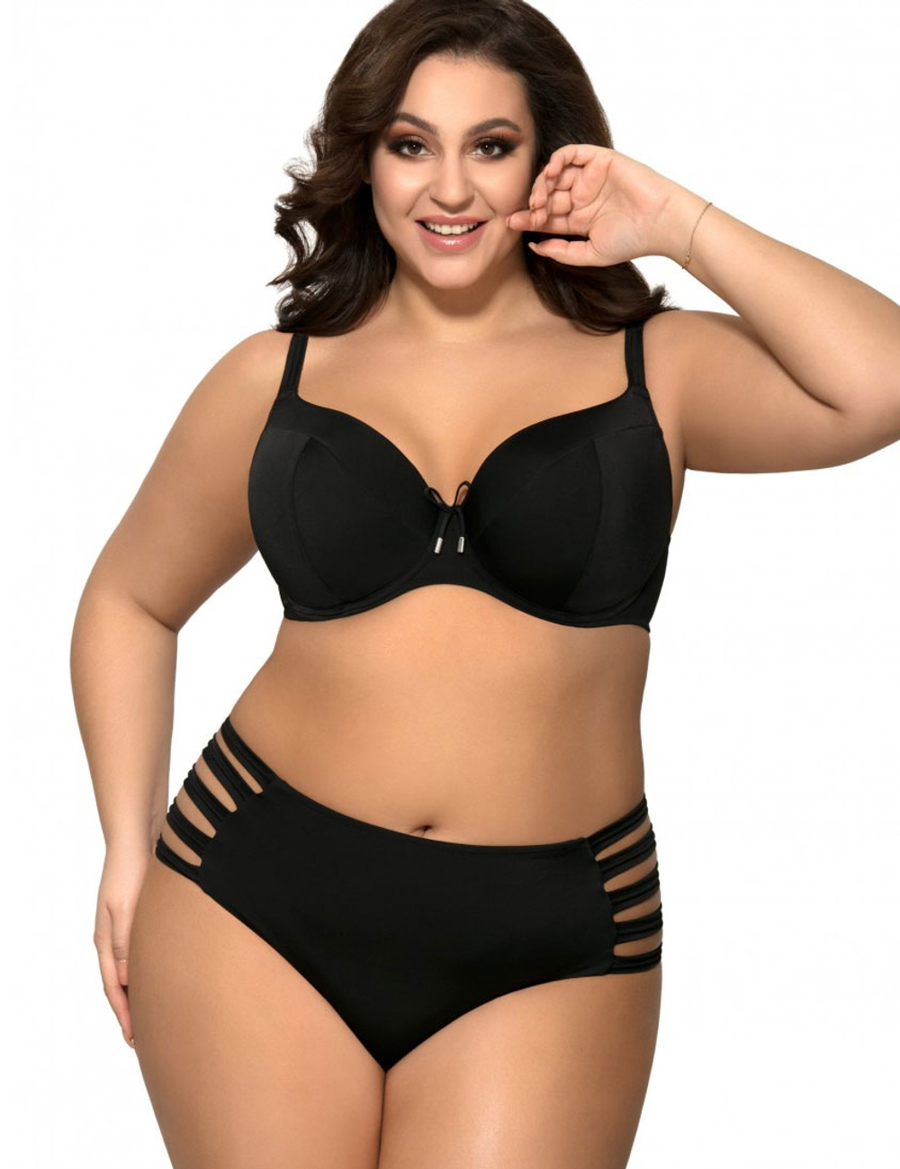 Плавки с широкими боковыми вырезами Ava SF13/7 black