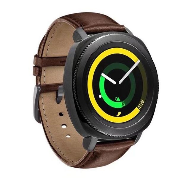 Кожаный ремешок 22мм Fohuas Leather Band для Samsung Gear S3/Galaxy Watch 46 (коричневый)