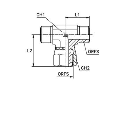 Соединение FNT ORFS 11/16" D08-10 (обжатая гайка)