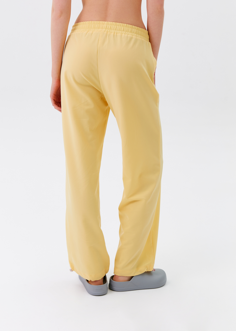 Брюки свободные медицинские женские Йошо, цитрин