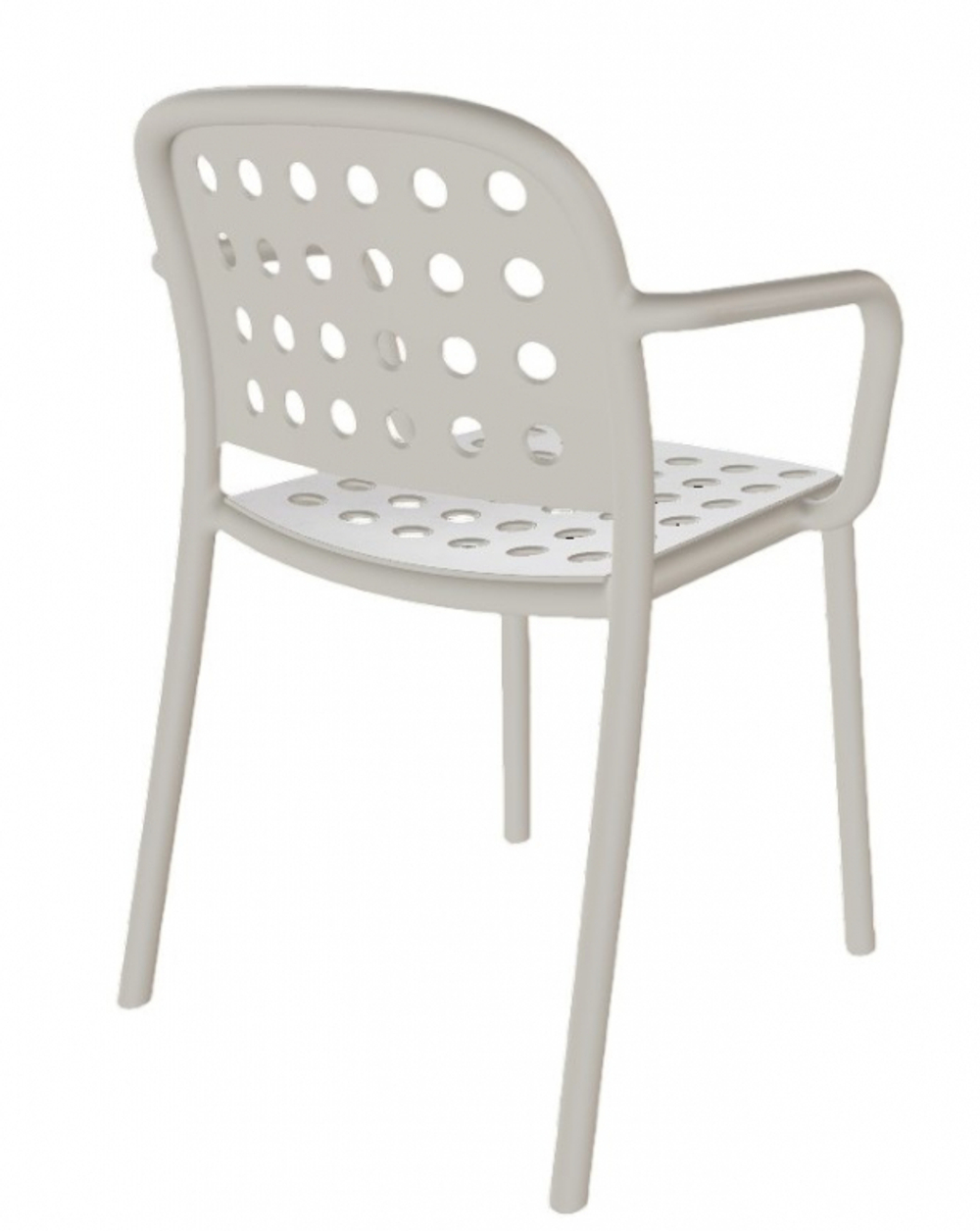 Кресло пластиковое Papatya Bomonti-K, светло-серый