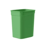 Контейнер для мусора без крышки eco bin 25л (зеленый) (комплект 5 шт)