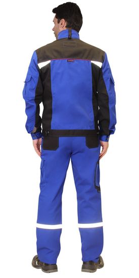 Костюм "Сириус-Стан" полукомбинезон (василек/черный/красный)