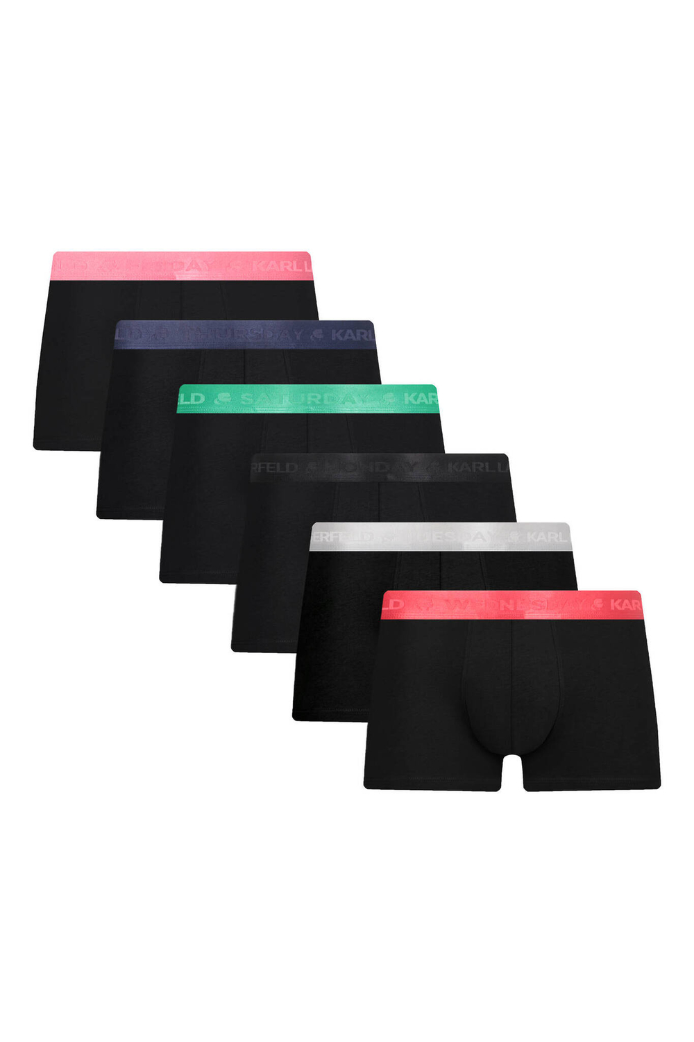 Трусики-боксеры 7 шт. Karl Lagerfeld - черный(235M2102)