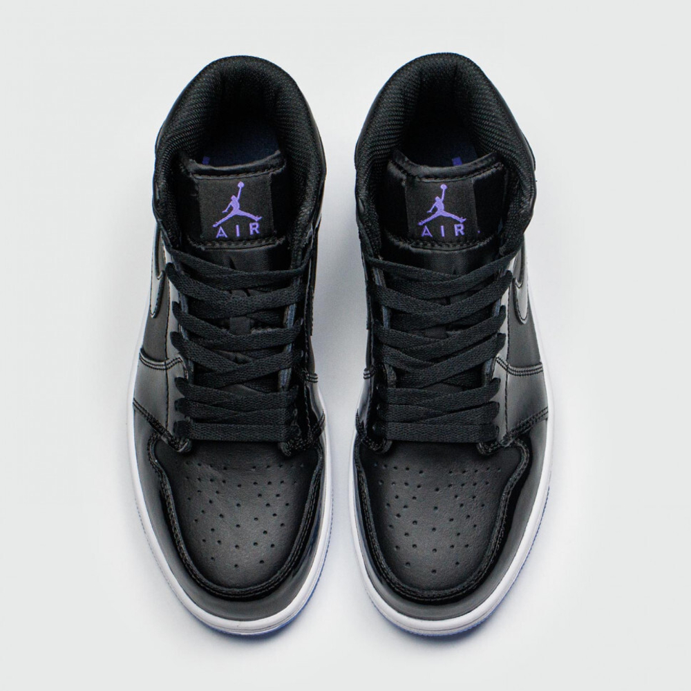 кроссовки Air Jordan 1 Mid Black White Ftwr. Wmns