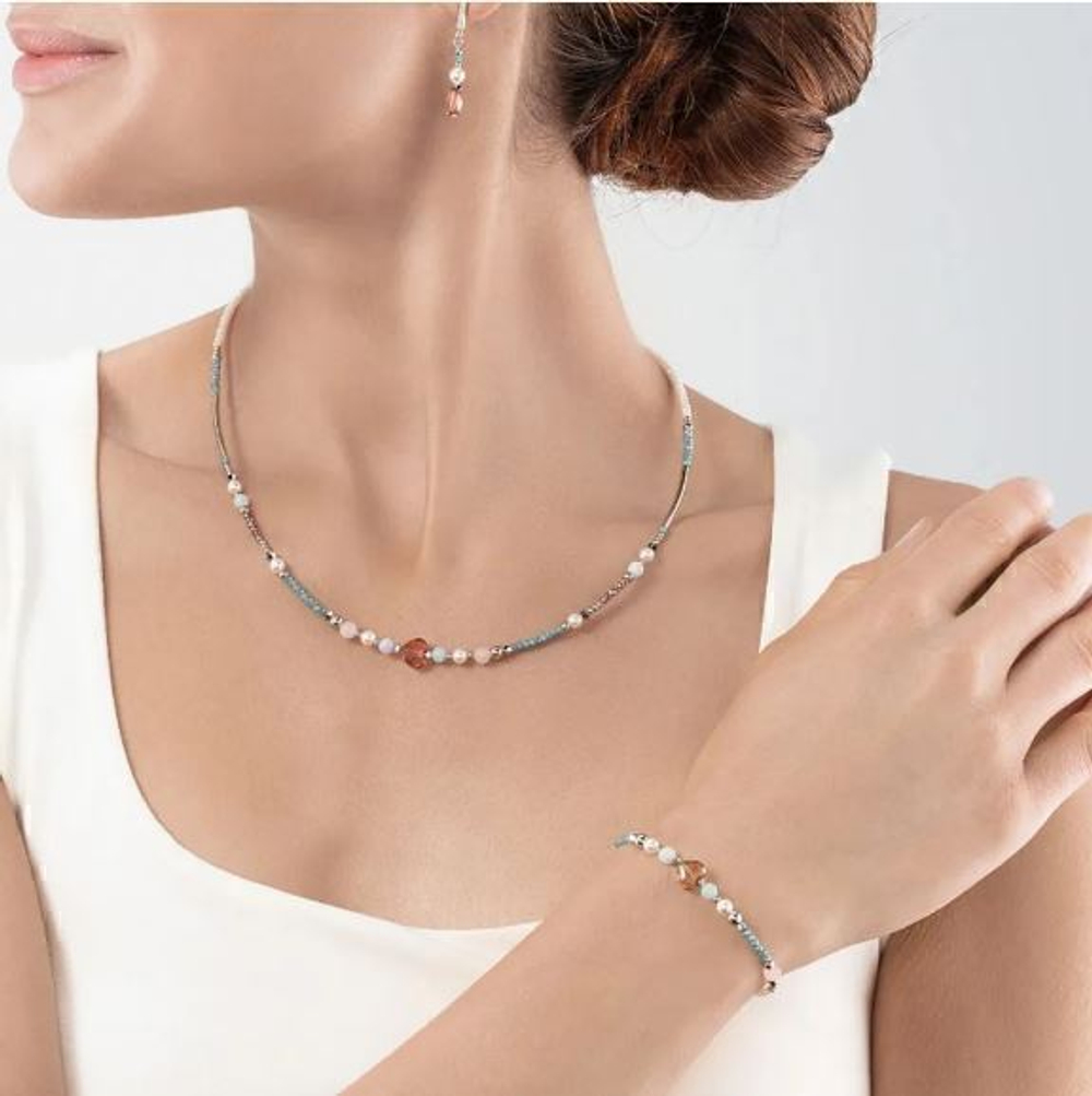 Комплект Coeur de Lion Skyblue Sunray Часы + Браслет TRUE LOVE Valentine 7610/53-1726