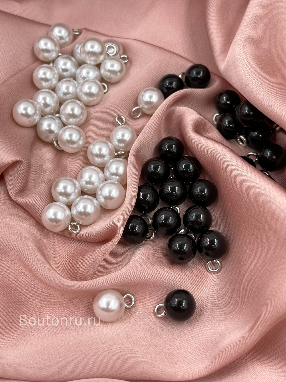 Пуговицы Жемчужные5 круглые белые