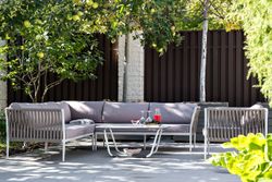 "Касабланка" модульная лаунж-зона из роупа (веревки), каркас из алюминия