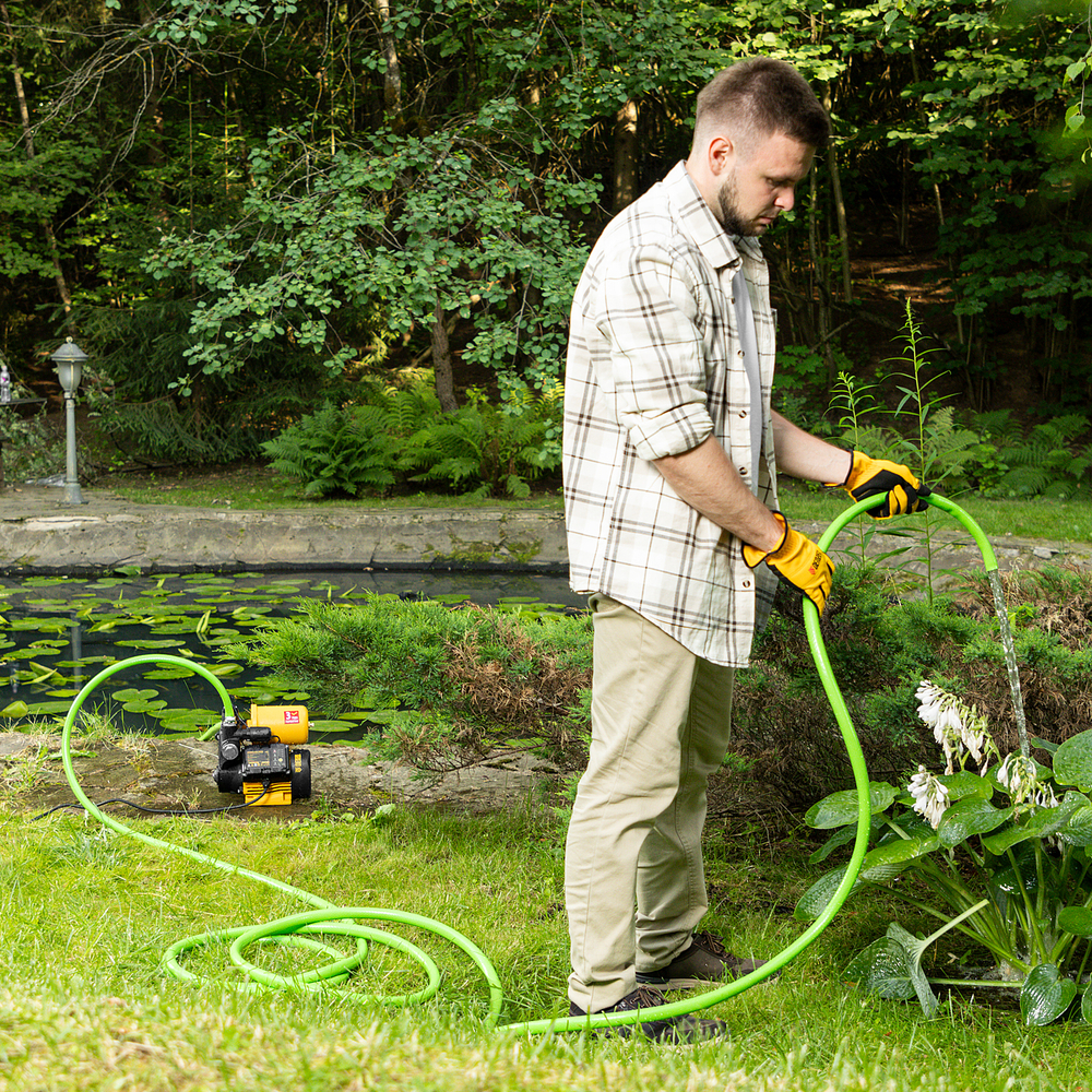 Насосная станция PS500C, 500 Вт, напор 35 м, 2200 л/ч, ресивер 2 л, блок управления Denzel