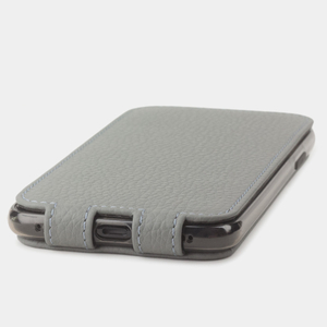 Чехол для iPhone X/XS из натуральной кожи теленка, cтального цвета