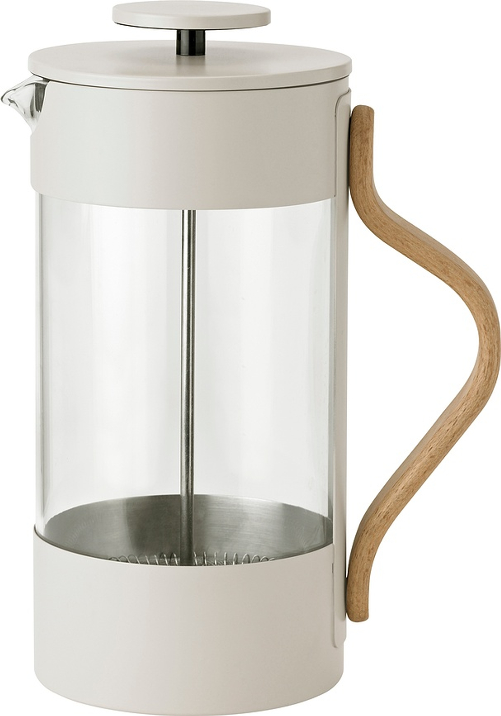 Френч-пресс Stelton, Emma, 1 л, стекло, бежевый