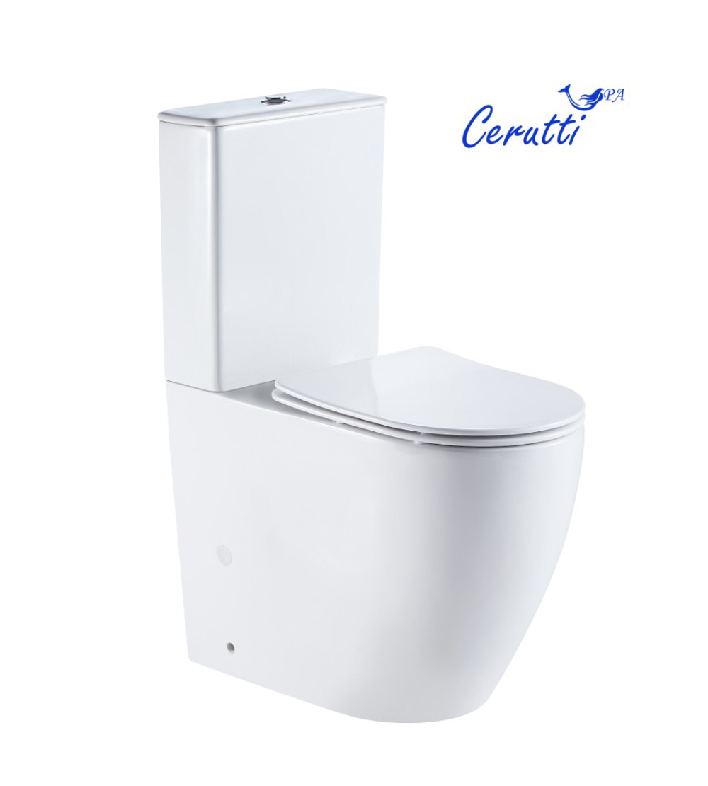 Унитаз BELLA напольный безободковый высокий Ceruttispa CT8709 (620х385х920)