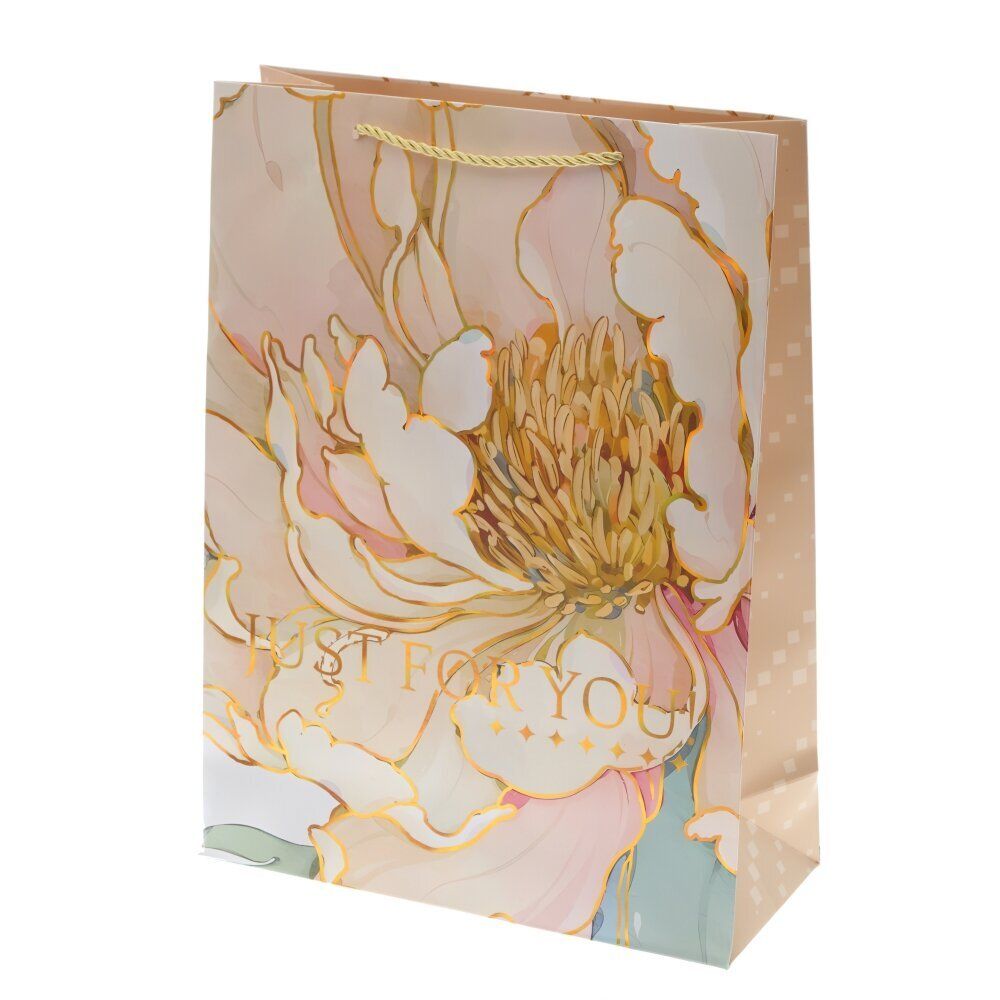 GAEM Пакет подарочный (бумага 210г/м2, блок 12шт), L26 W12 H32 см, 4в.