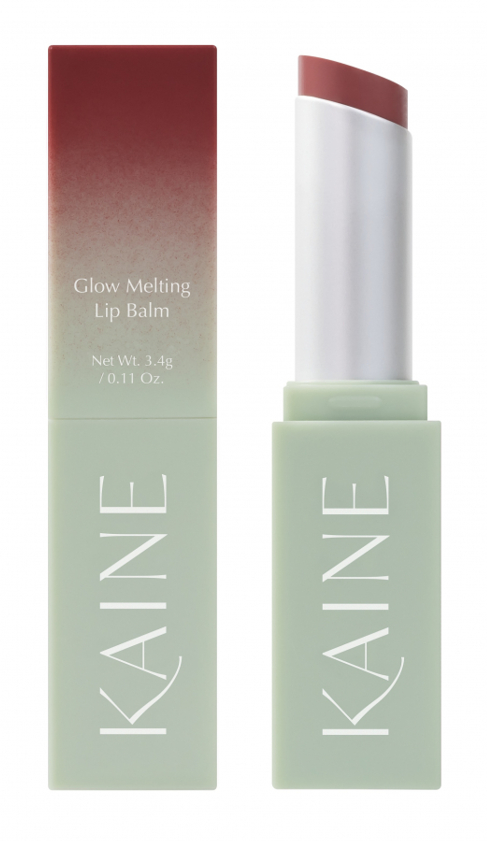 KAINE Glow Melting Lip Balm #02 Rosy Plum Увлажняющий бальзам-блеск для губ с церамидами 3,4г