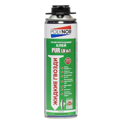 Клей полиуретановый монтажный POLYNOR PUR LN №1 белый