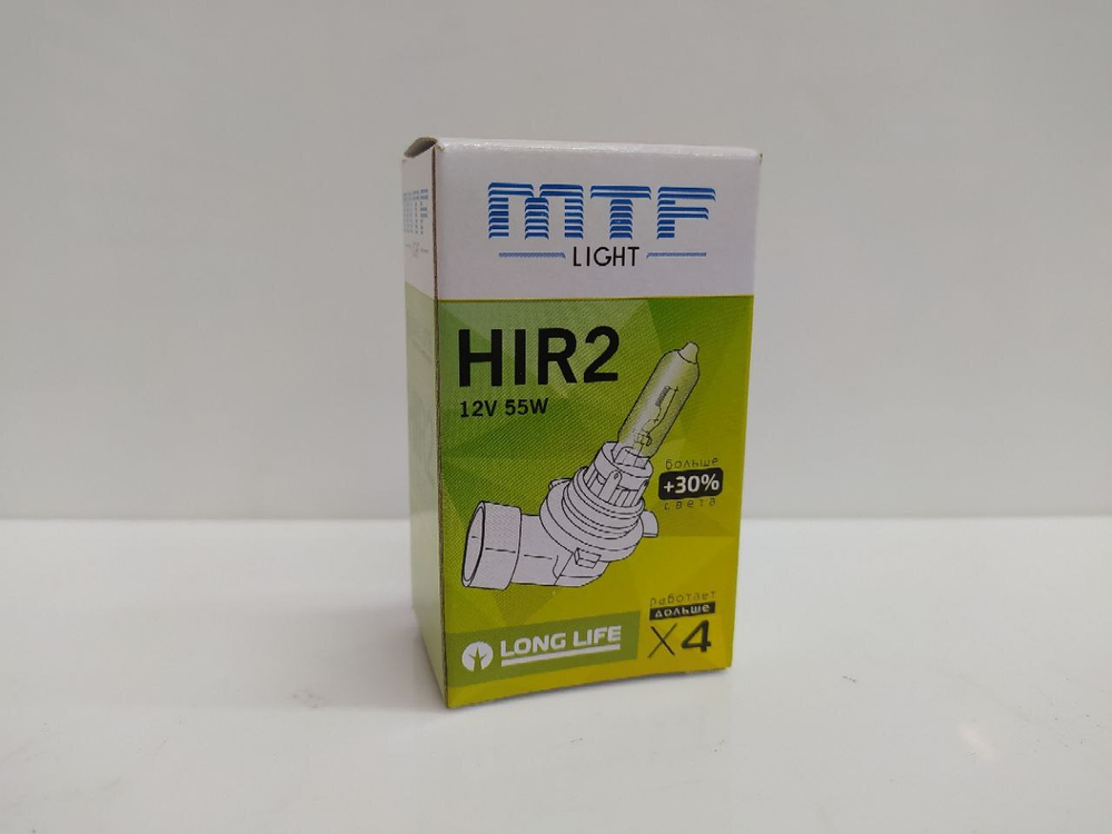 Лампа автомобильная галогеновая MTF Light HIR2 (9012) 12v 55w Standart +30% HS12H2